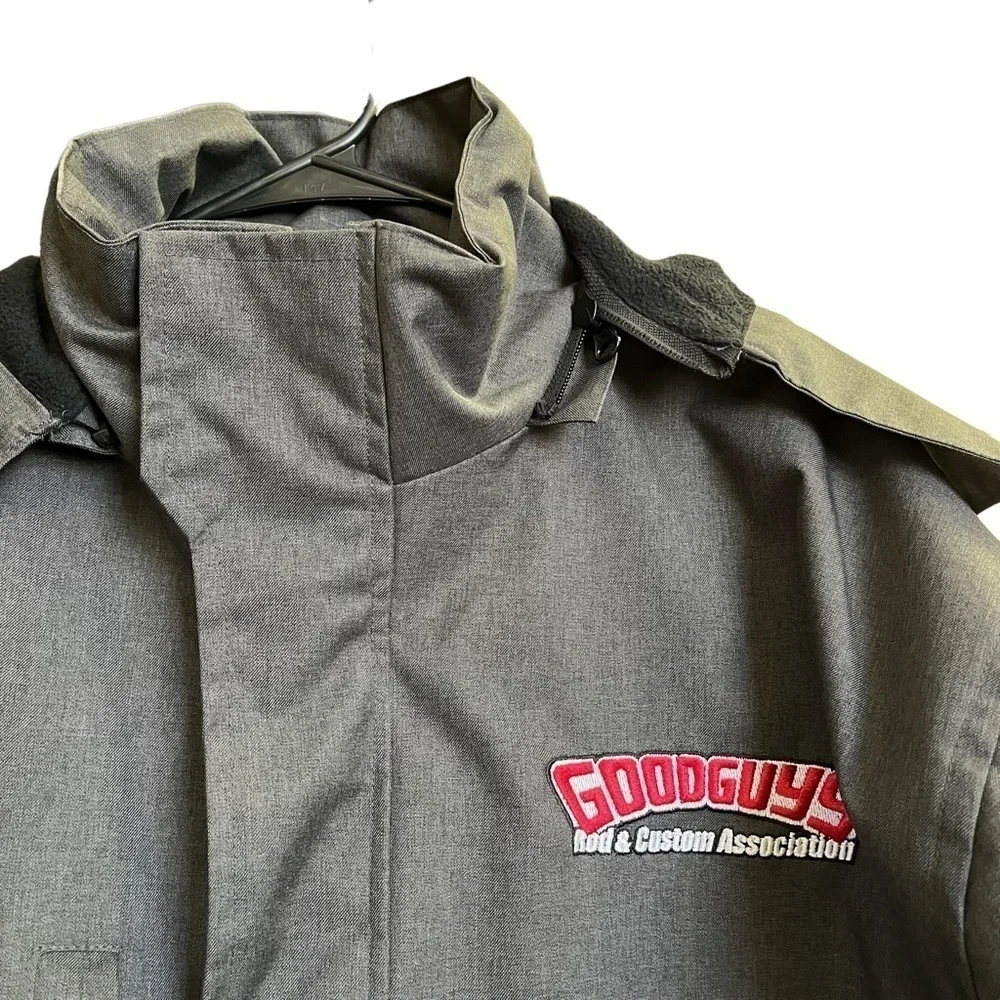 GOODGUYS Black Coat Large Hooded Rod & Custom Car Association